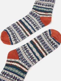 Men's Alby Fair Isle Socks (size 7-12)<Joules Sale