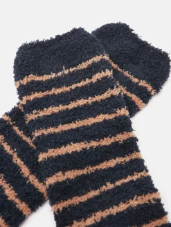 Men's Fluffy Striped Socks<Joules Online