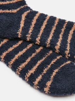 Men's Fluffy Striped Socks<Joules Online