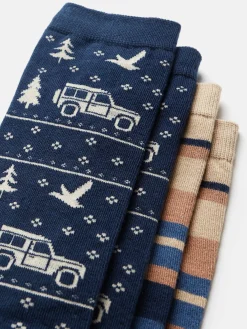 Men's Kingsbury 2 Pack Socks (size 7-12)<Joules Sale