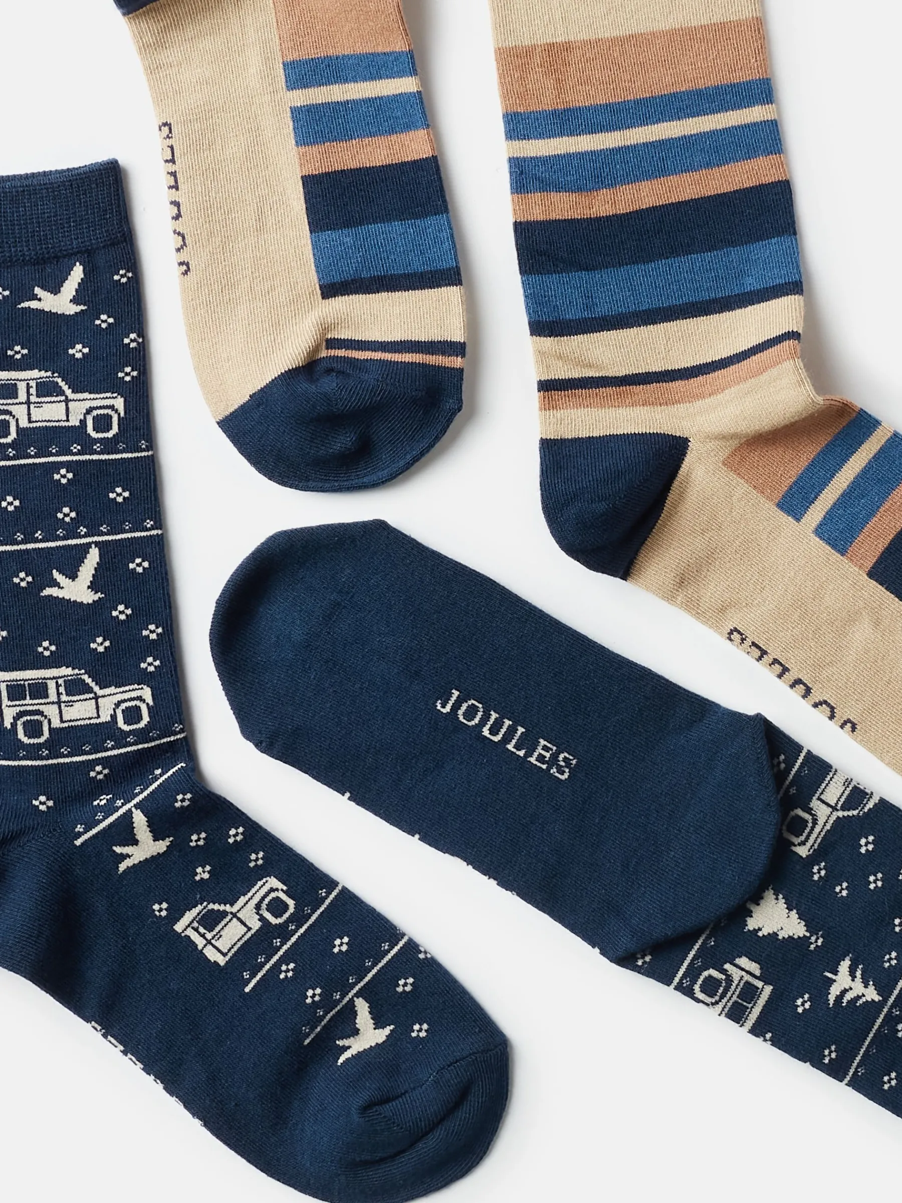 Men's Kingsbury 2 Pack Socks (size 7-12)<Joules Sale