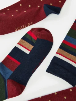 Men's Kingsbury 2 Pack Socks (size 7-12)<Joules Outlet