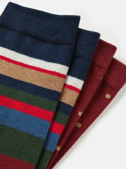 Men's Kingsbury 2 Pack Socks (size 7-12)<Joules Outlet