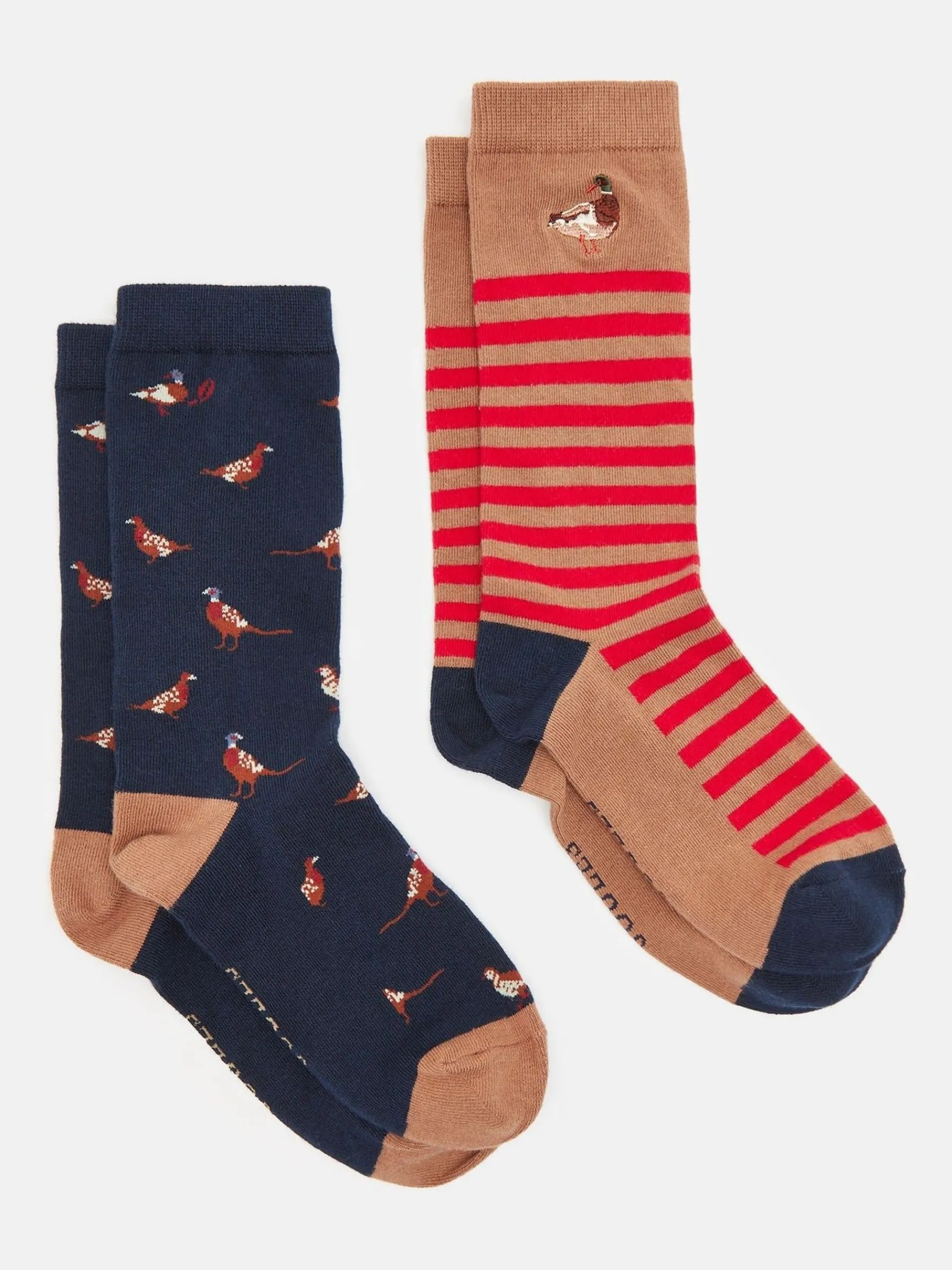 Men's Kingsbury 2 Pack Socks (size 7-12)<Joules Online