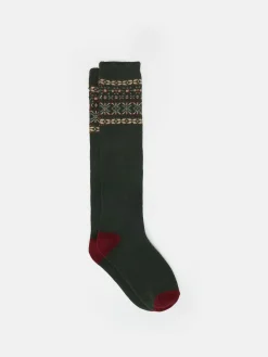 Men's Wader Khaki Green Mens Welly Socks<Joules Discount