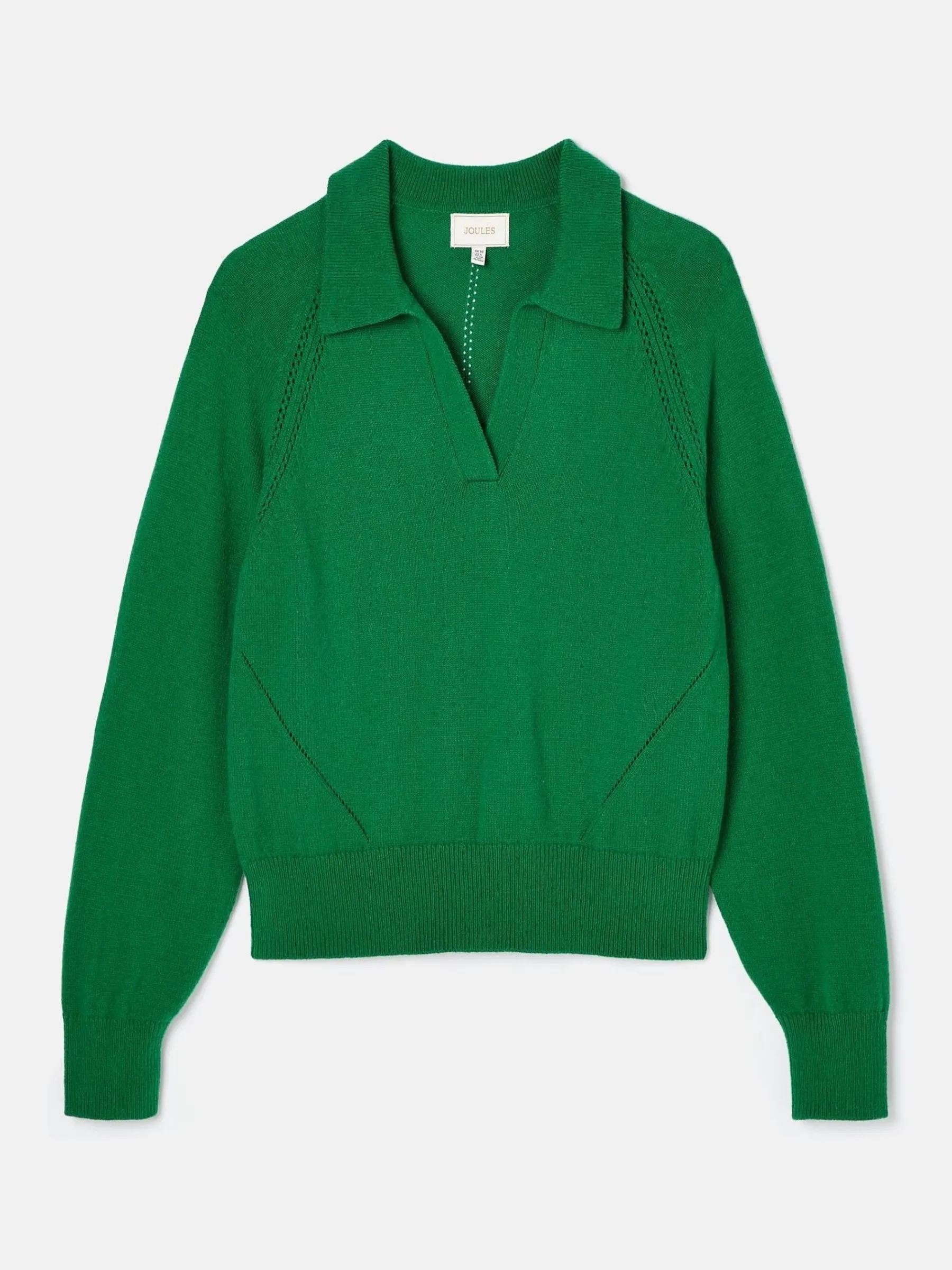 Mia Pointelle Jumper with Open Collar<Joules New