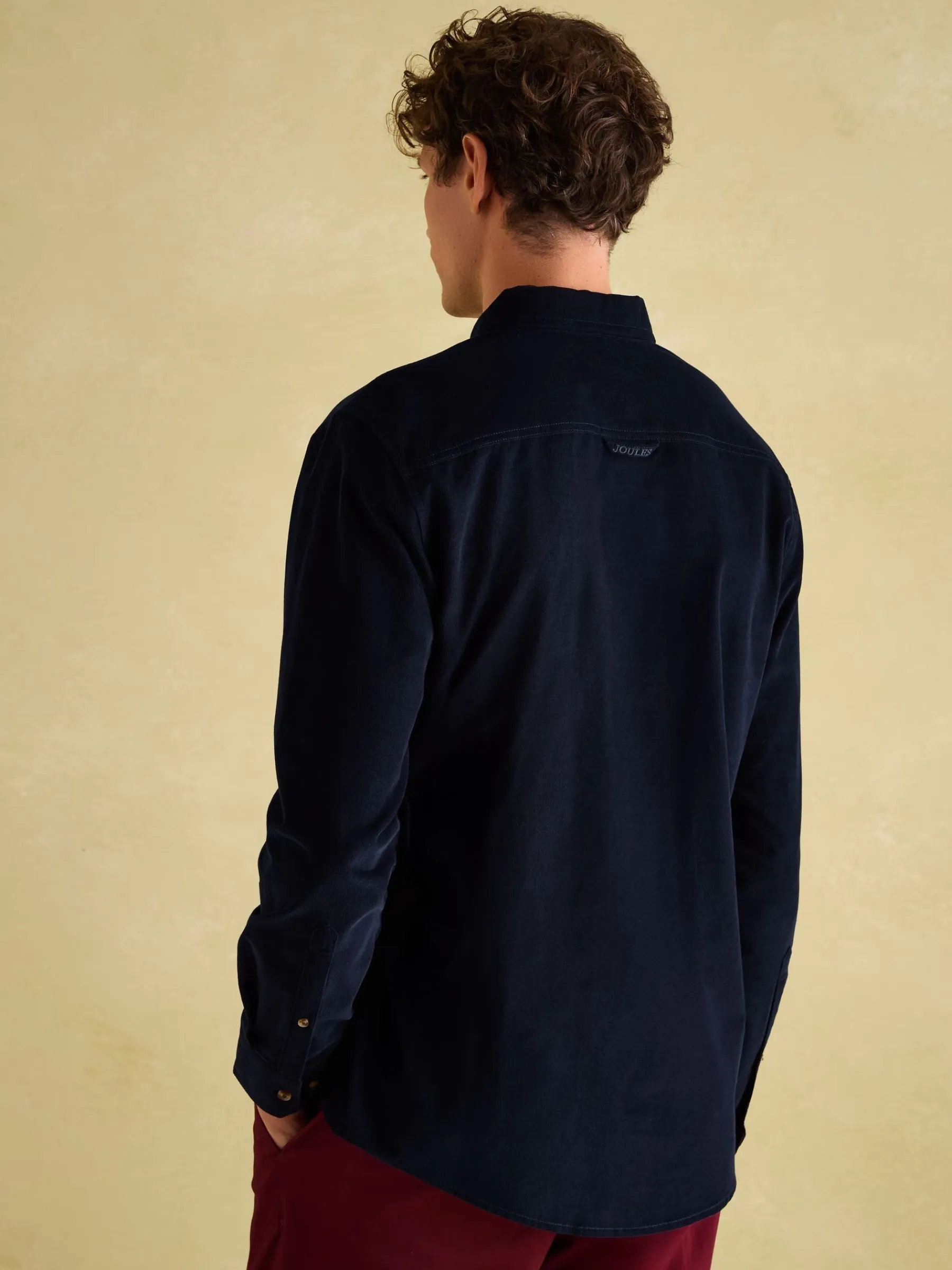 Miller Navy Blue Corduroy Shirt<Joules Sale