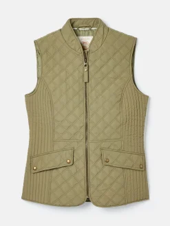 Minx Showerproof Diamond Quilted Gilet<Joules Best