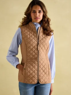 Minx Showerproof Diamond Quilted Gilet<Joules Best