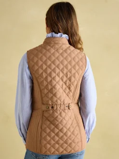Minx Showerproof Diamond Quilted Gilet<Joules Best