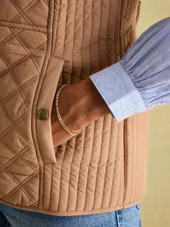 Minx Showerproof Diamond Quilted Gilet<Joules Best