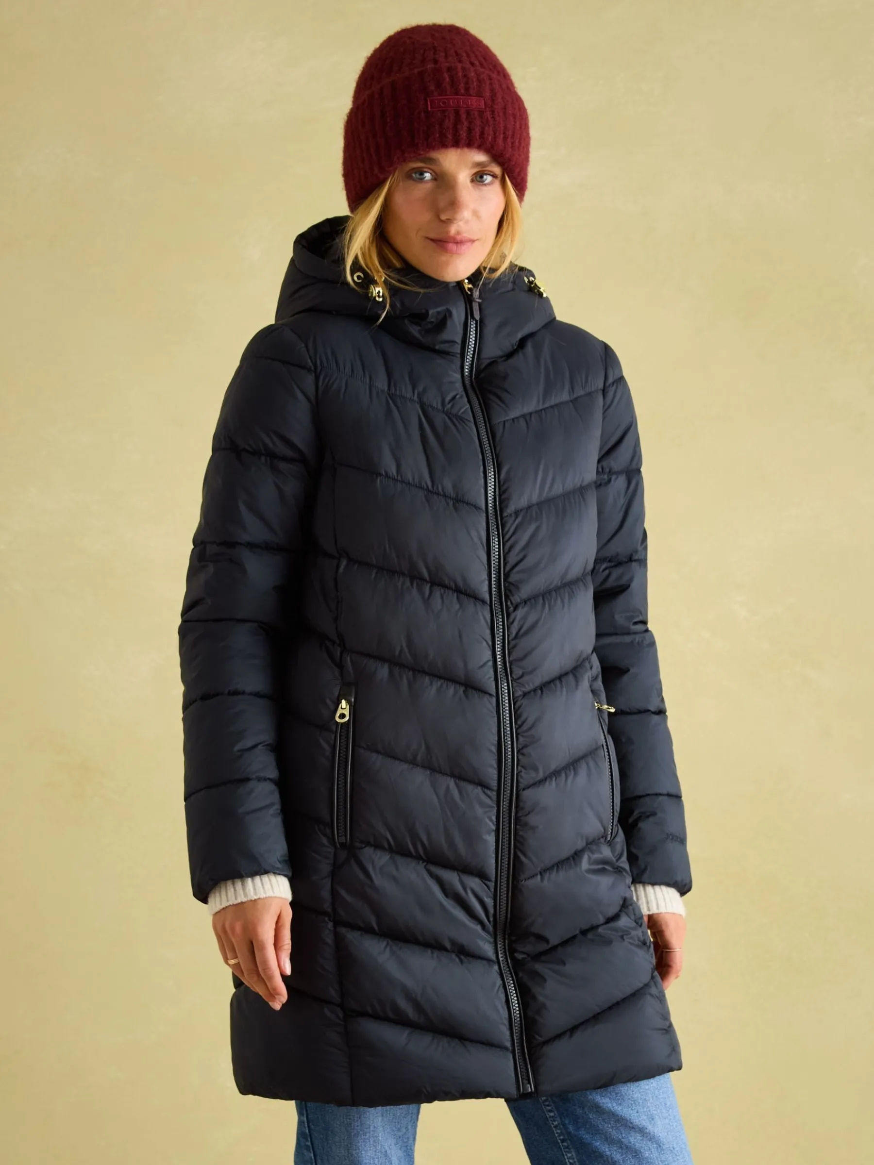 Moorsdale Mid Length Showerproof Padded Coat<Joules New
