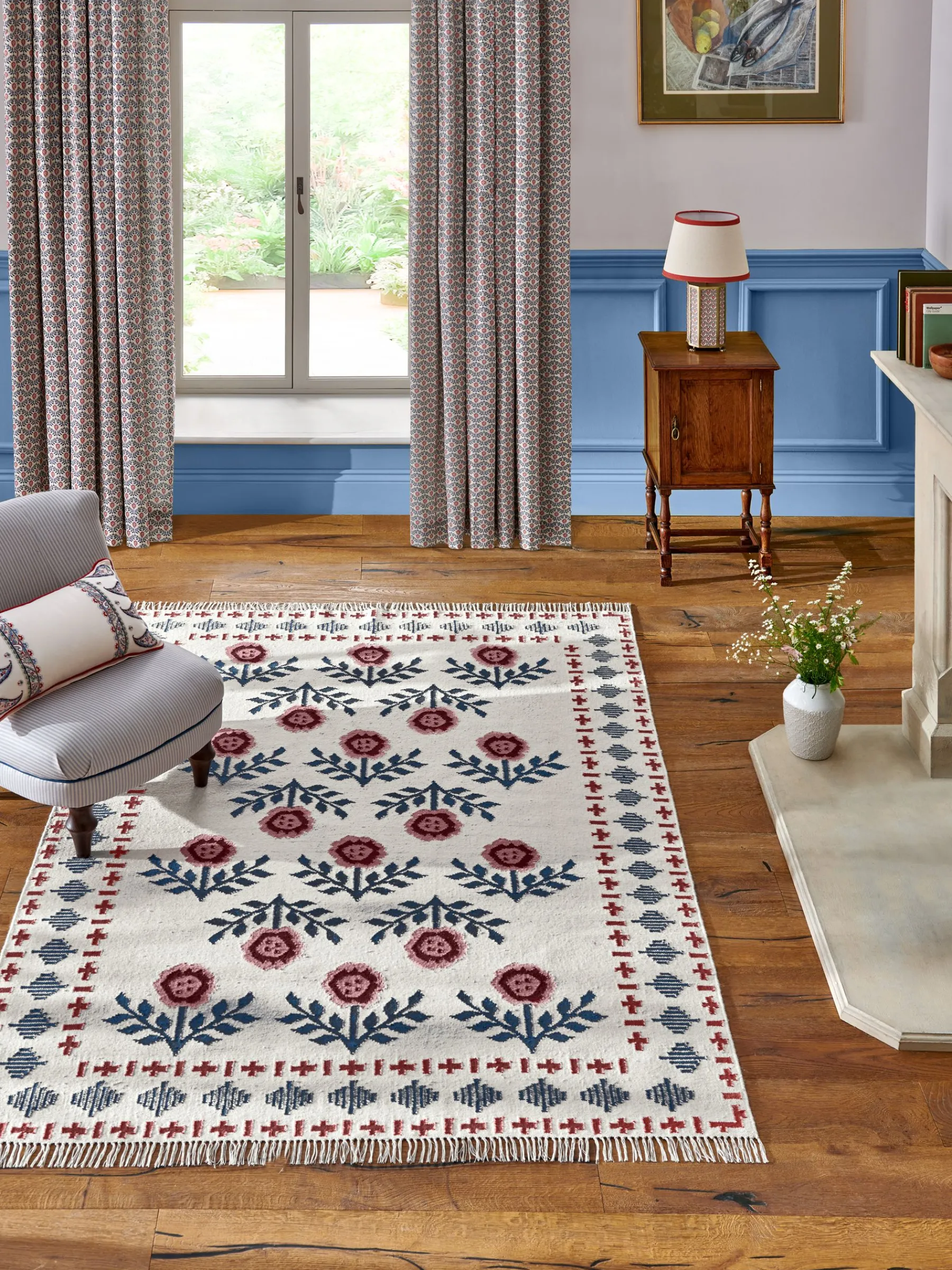 Attingham Floral Wool Klim Rug<Joules New