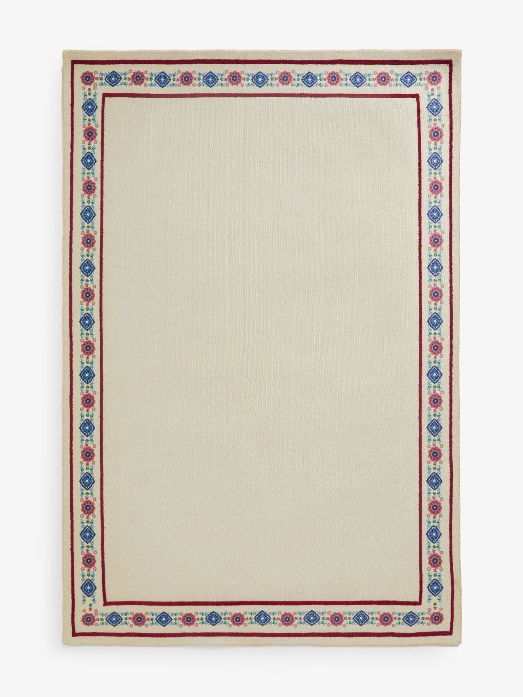 Blenheim Cotton Border Rug<Joules New