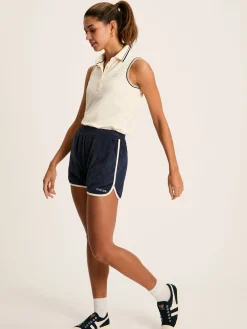 Navy Blue Kingsley Towelling Shorts<Joules Online