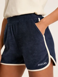 Navy Blue Kingsley Towelling Shorts<Joules Online