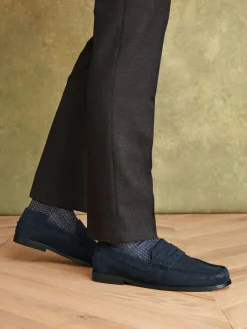 Navy Blue Penny Loafers<Joules Hot