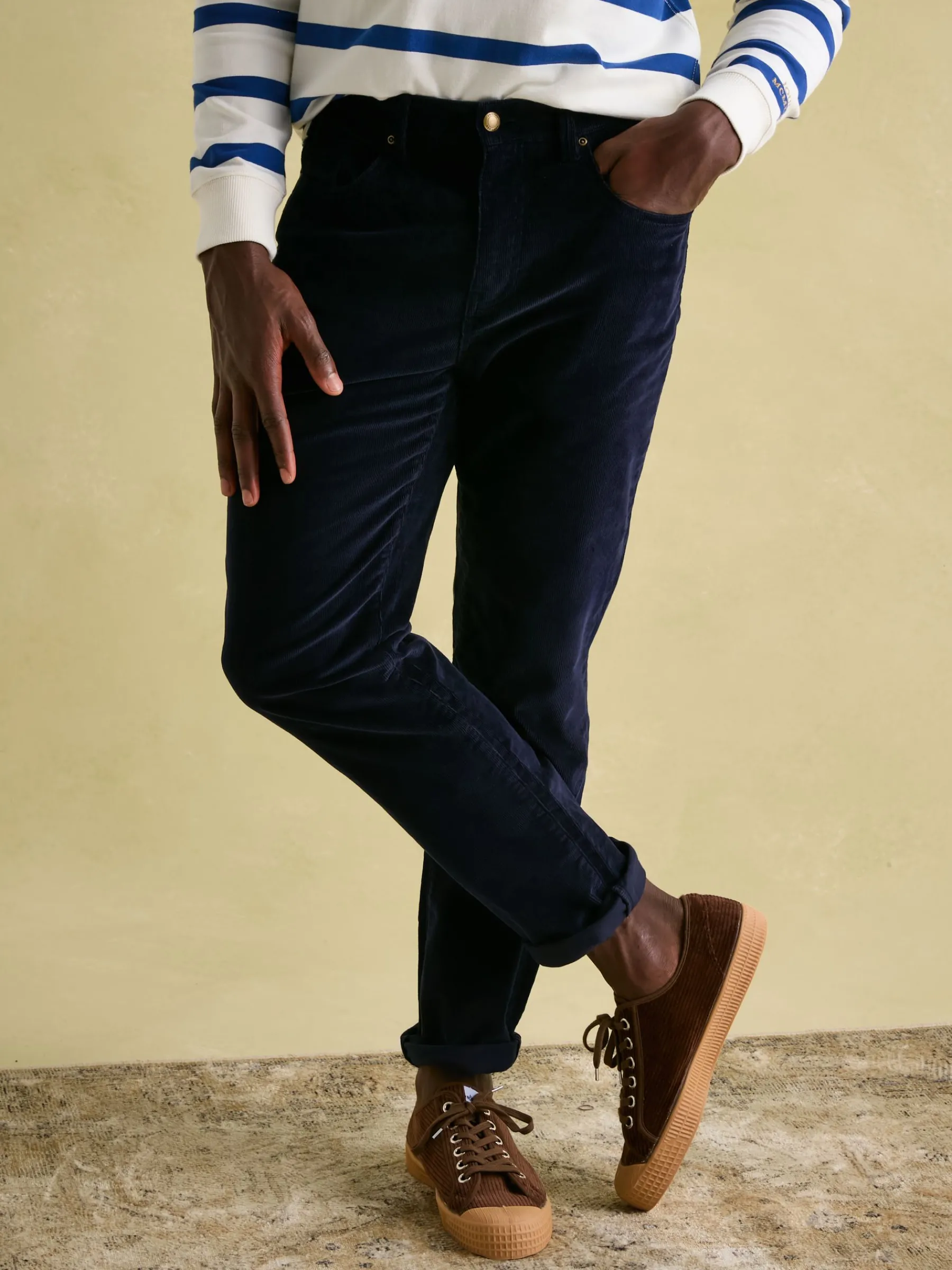 Straight Leg Corduroy Trousers<Joules Online