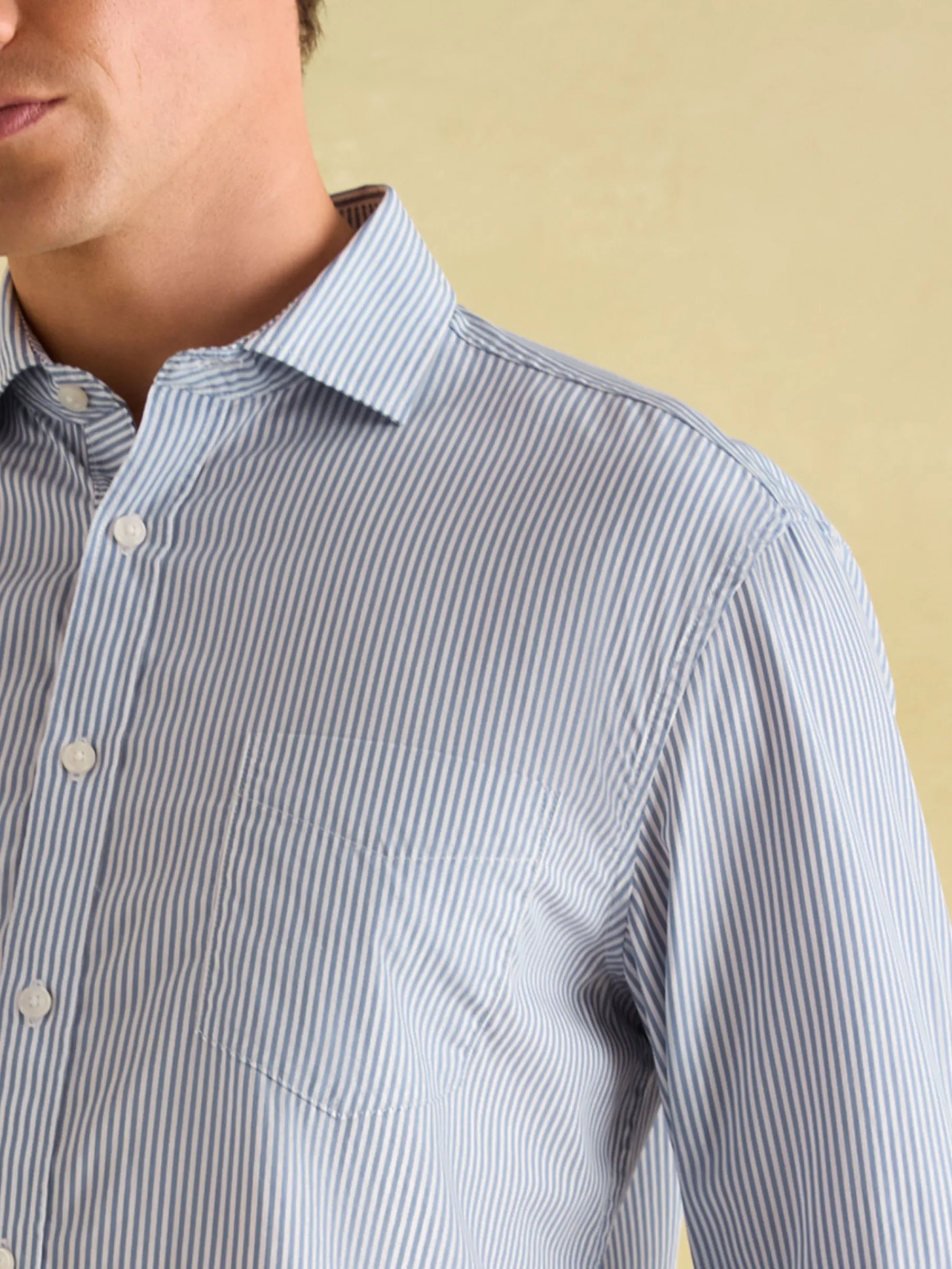 Navy Stripe Cotton Shirt<Joules Discount