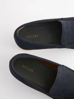 Navy Suede Apron Loafers<Joules Best