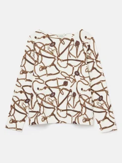 New Harbour Cream Bridle Boat Neck Breton Top<Joules Clearance