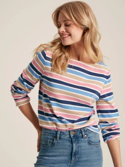 New Harbour Multi Striped Boat Neck Breton Top<Joules Discount