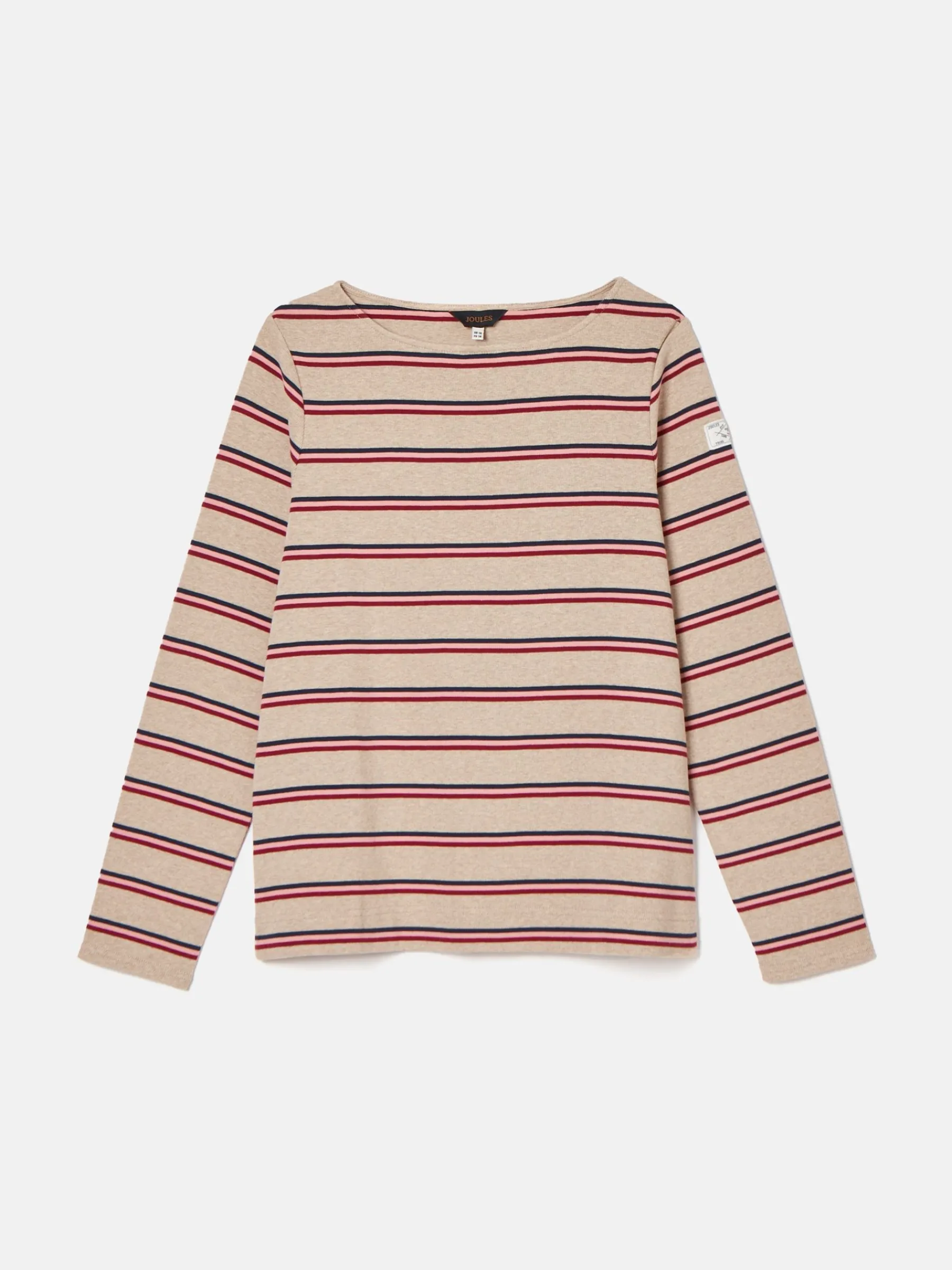 New Harbour Oat multi Boat Neck Breton Top<Joules