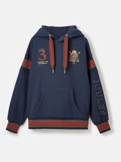 Newham Navy blue Embellished Hoodie<Joules New