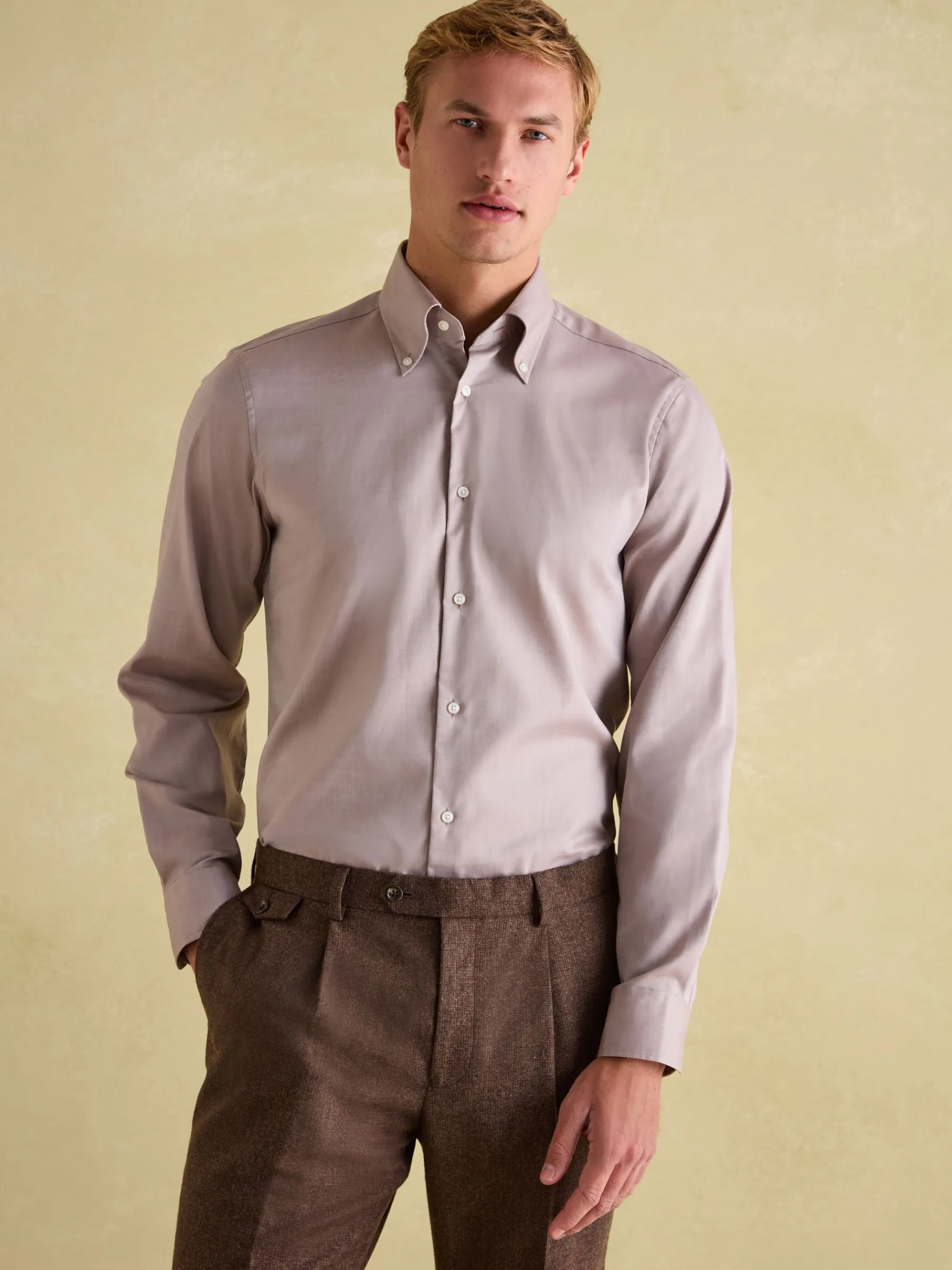 Next Regular Fit Twill Single Cuff Shirt<Joules Online