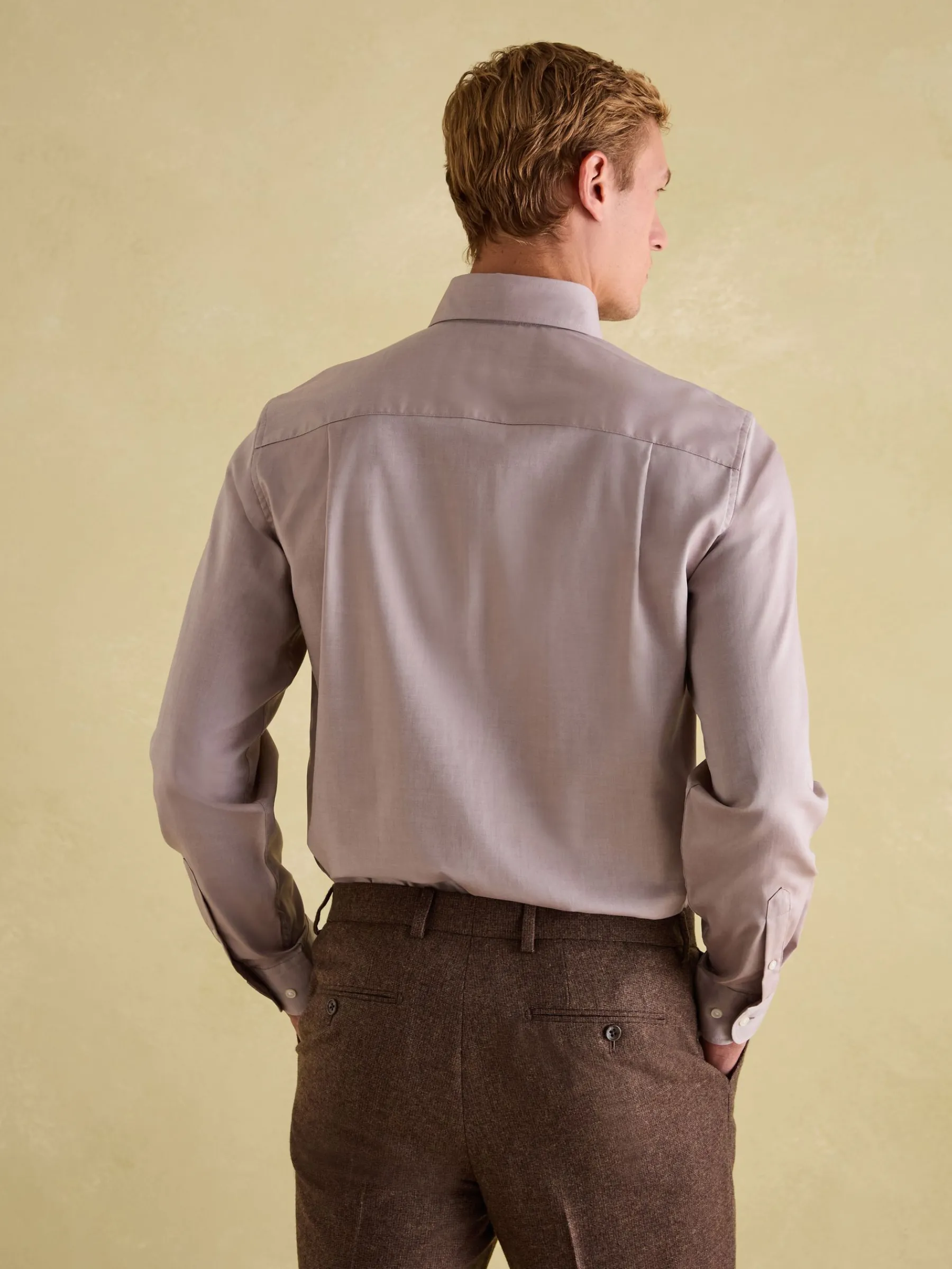 Next Regular Fit Twill Single Cuff Shirt<Joules Online