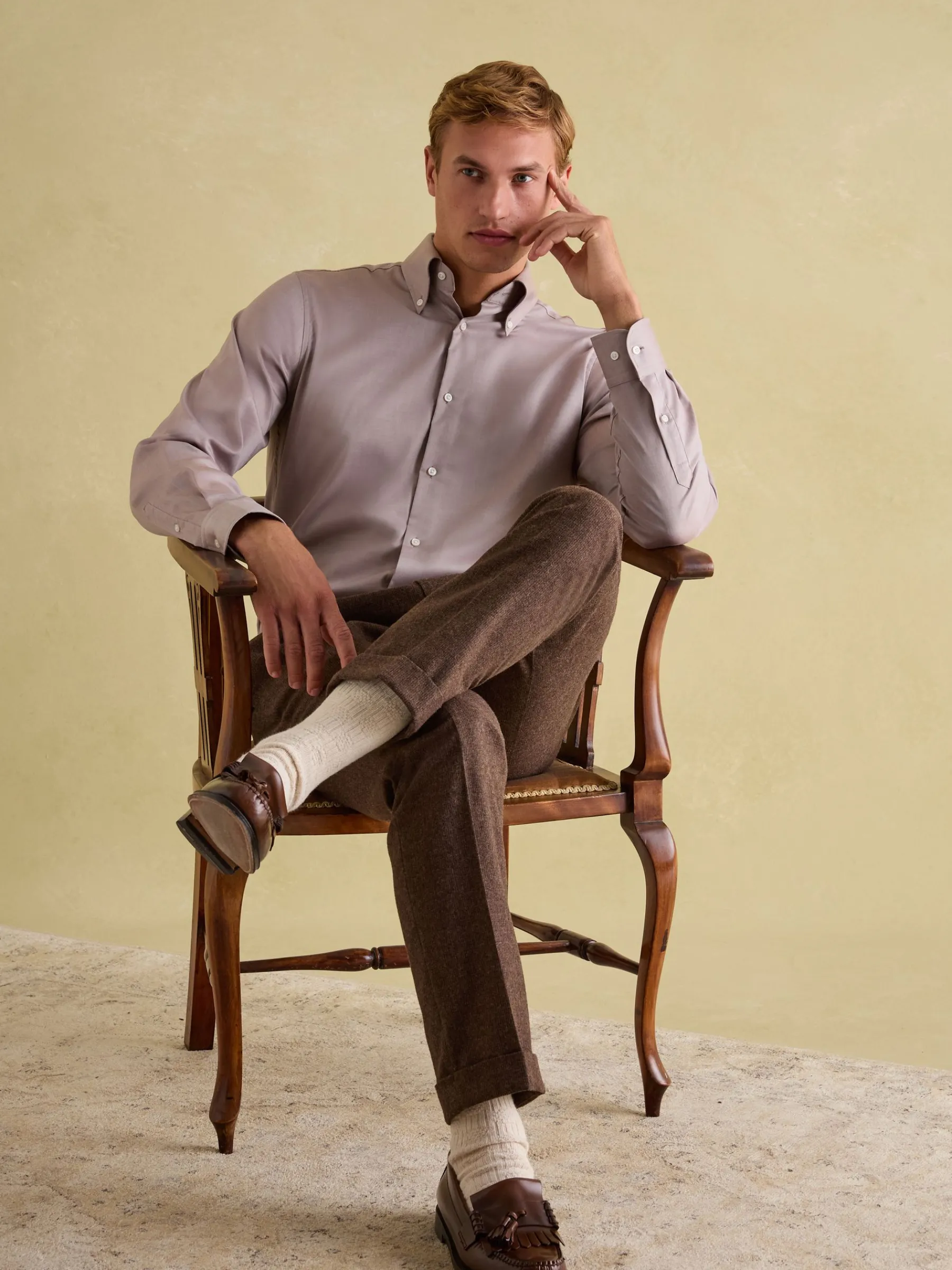 Next Regular Fit Twill Single Cuff Shirt<Joules Online