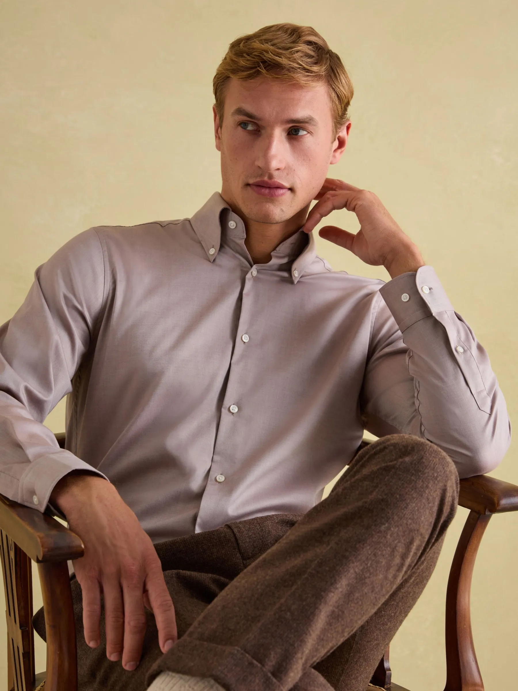 Next Regular Fit Twill Single Cuff Shirt<Joules Online