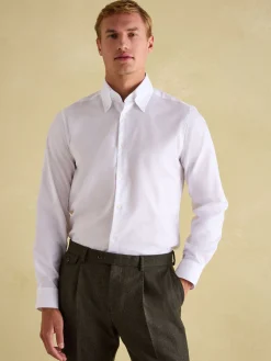 Next Regular Fit Twill Single Cuff Shirt<Joules Best