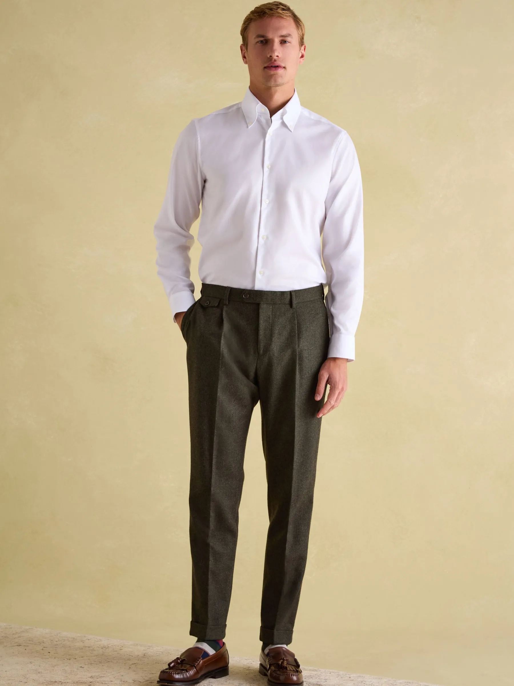 Next Regular Fit Twill Single Cuff Shirt<Joules Best
