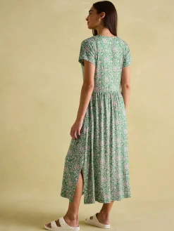 Nia Jersey V-Neck Beach Dress<Joules