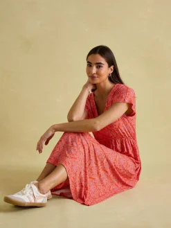 Nia Jersey V-Neck Beach Dress<Joules New