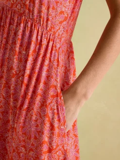 Nia Jersey V-Neck Beach Dress<Joules New