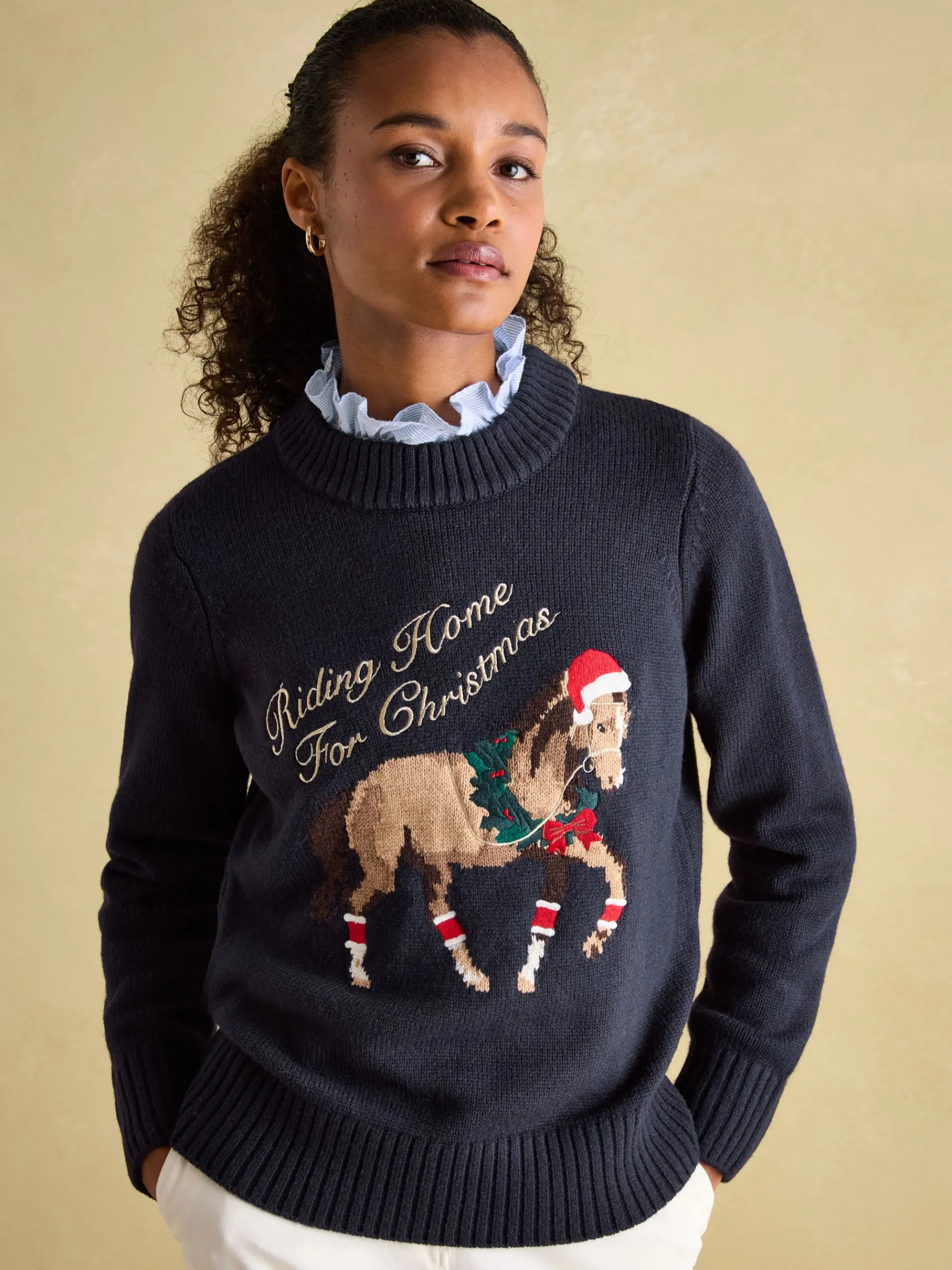 Noelle Intarsia Christmas Jumper<Joules Online