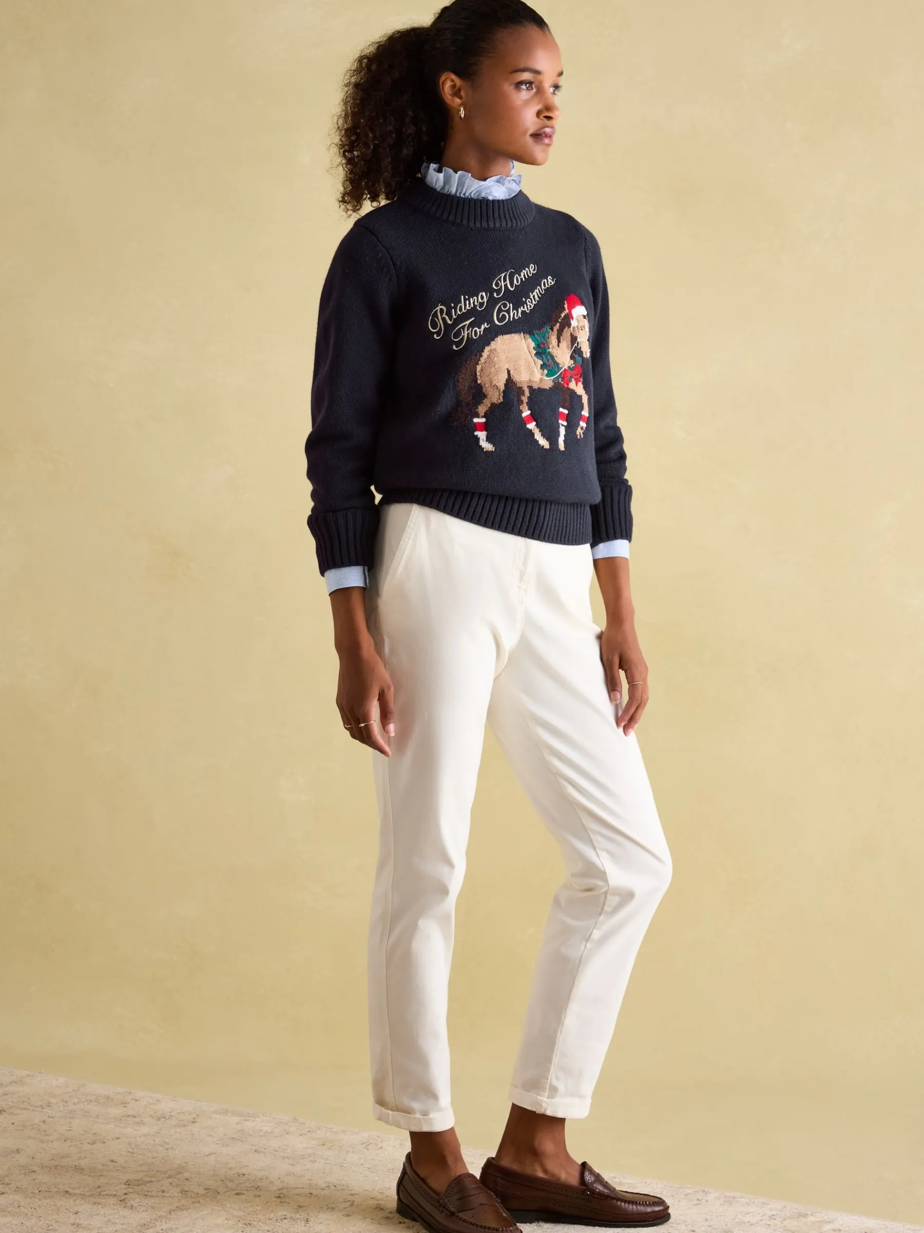 Noelle Intarsia Christmas Jumper<Joules Online
