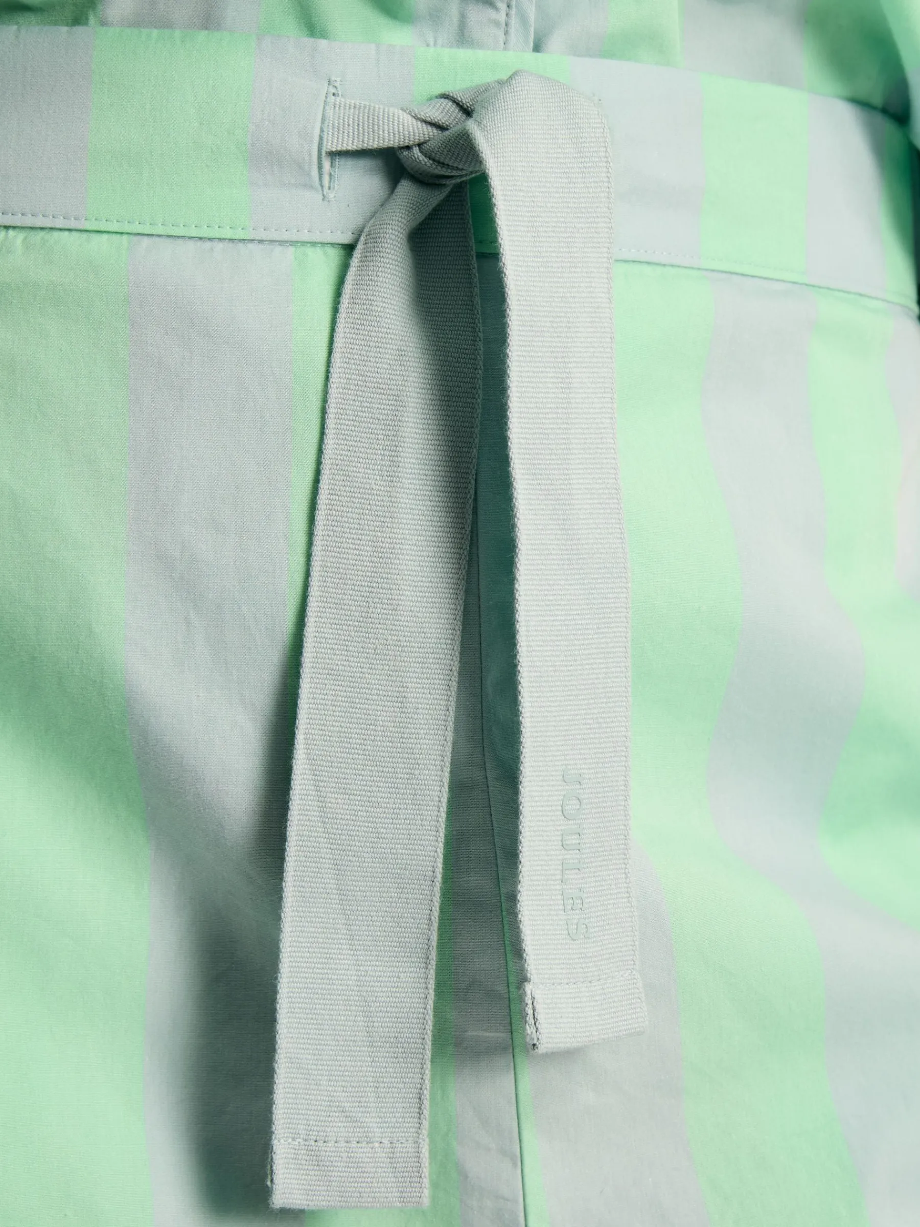 Olivia Blue & Green Striped Pyjama Set<Joules Discount