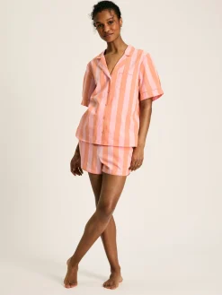 Olivia Pink Striped Pyjama Set<Joules Best