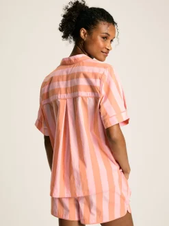 Olivia Pink Striped Pyjama Set<Joules Best