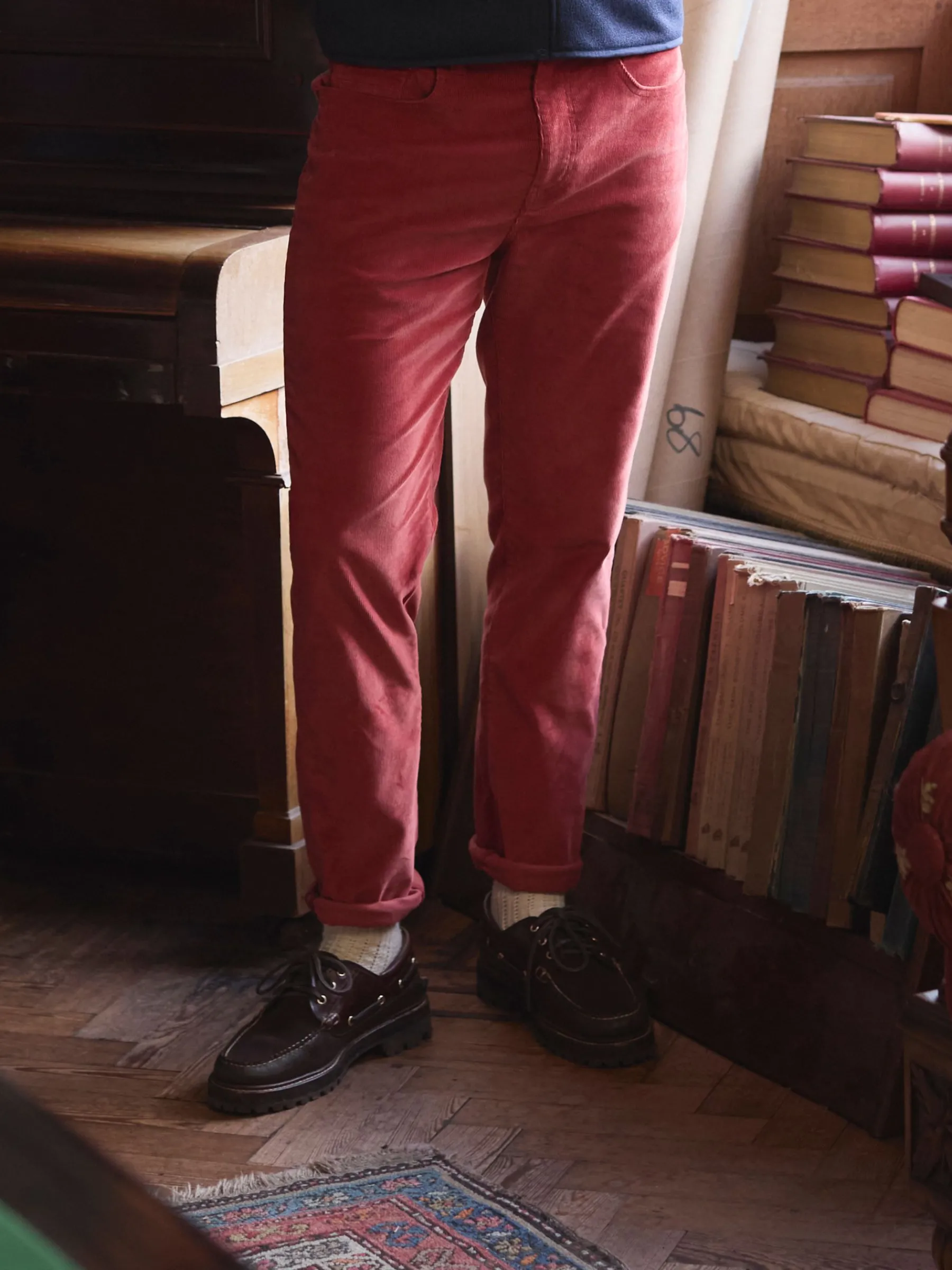 Straight Leg Corduroy Trousers<Joules Best