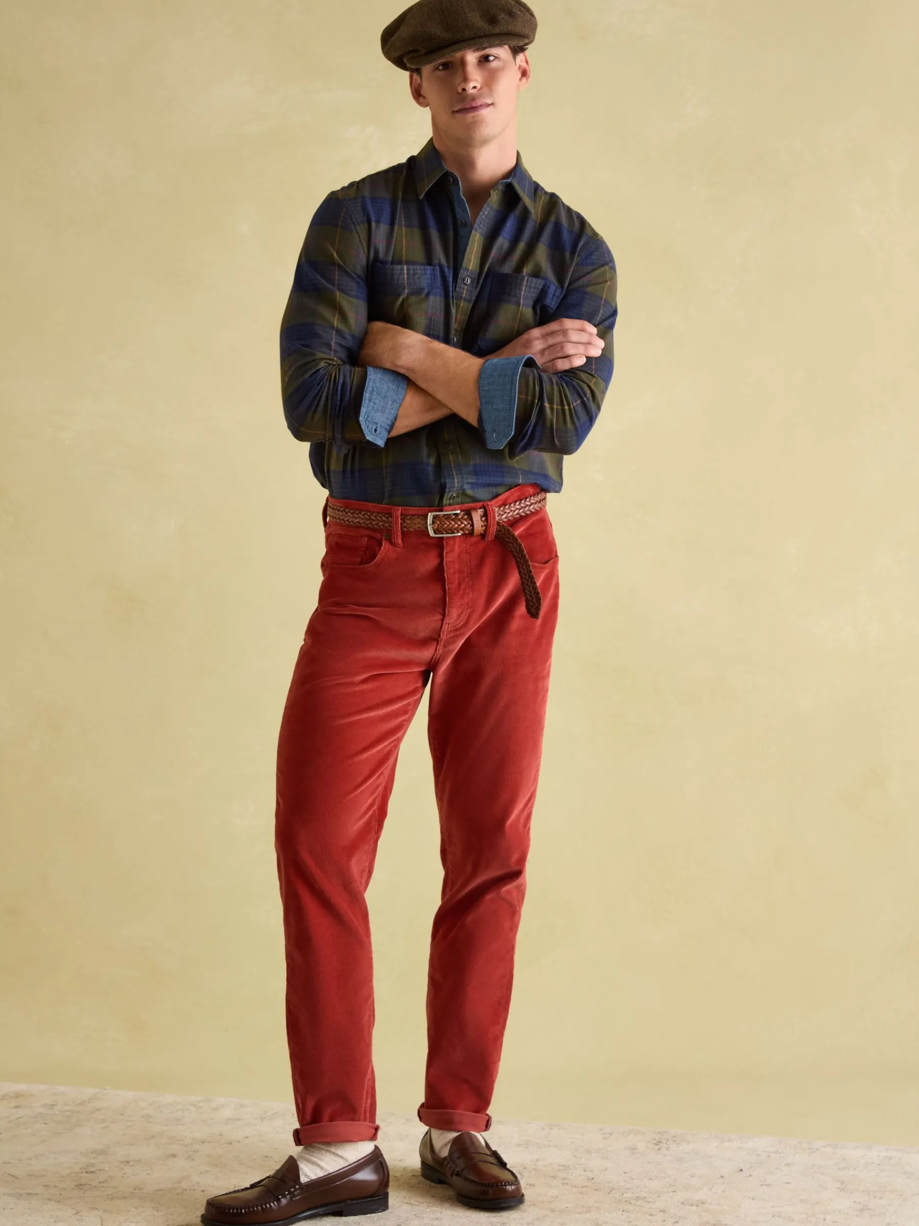 Straight Leg Corduroy Trousers<Joules Best
