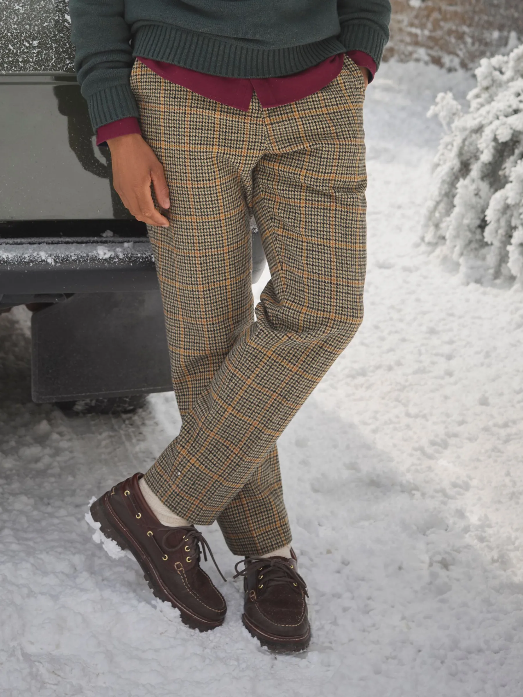 Oundle Herringbone Slim Fit Trousers<Joules Online