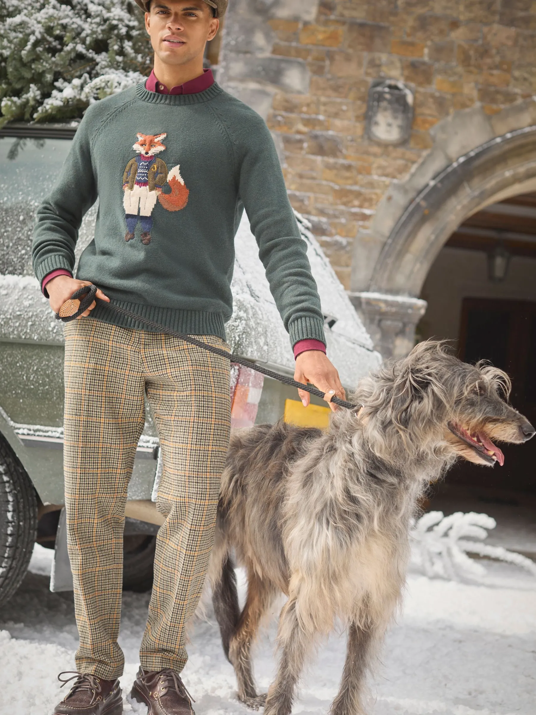 Oundle Herringbone Slim Fit Trousers<Joules Online