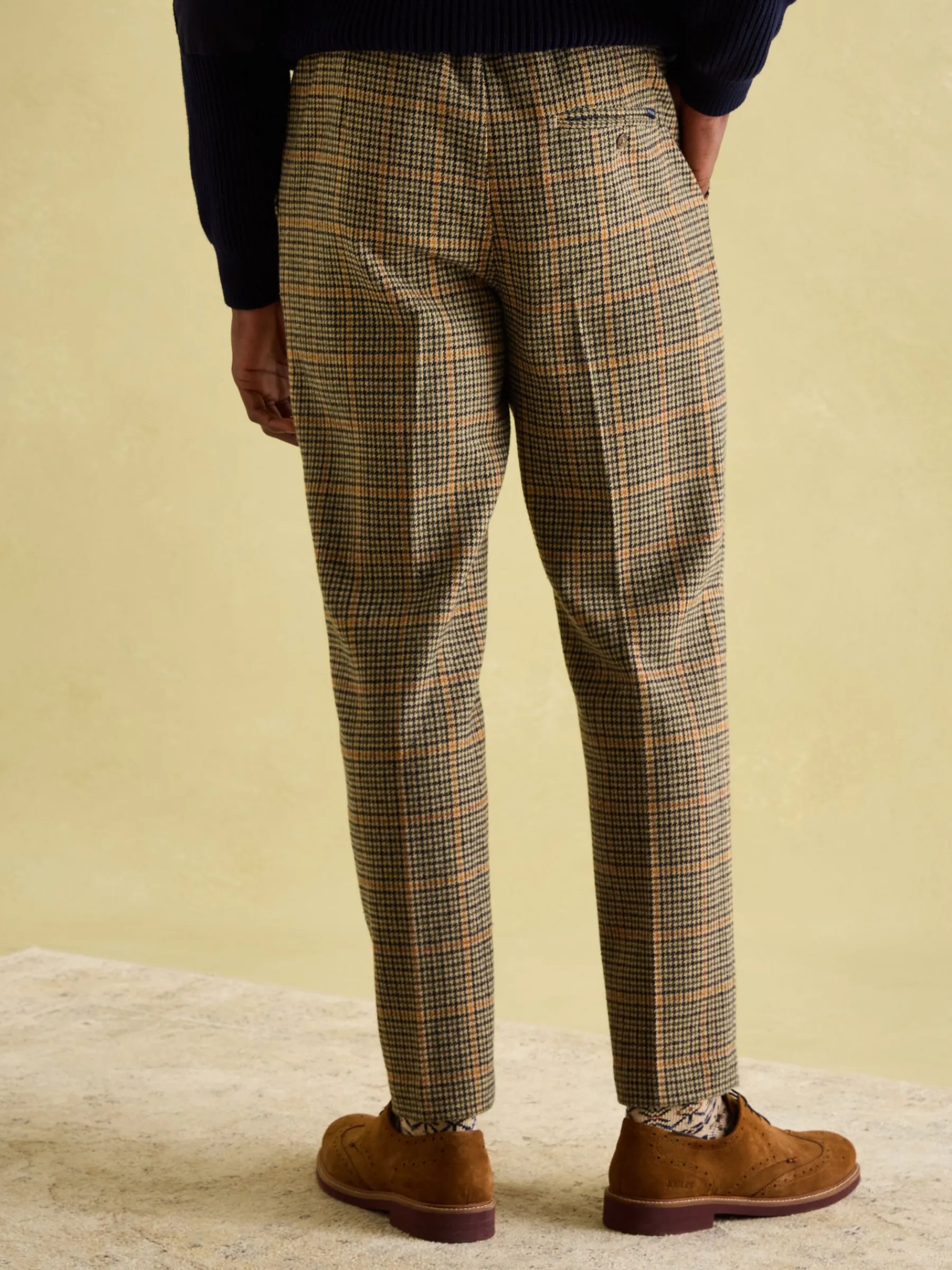Oundle Herringbone Slim Fit Trousers<Joules Online
