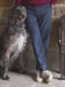 Oundle Herringbone Slim Fit Trousers<Joules Sale