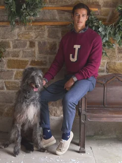 Oundle Herringbone Slim Fit Trousers<Joules Sale