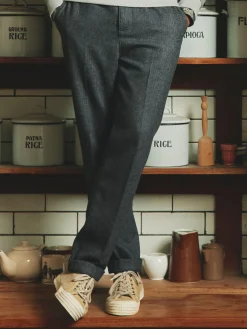Oundle Herringbone Slim Fit Trousers<Joules Sale